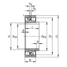 Bearing 239/670-B-K-MB + AH39/670-H FAG