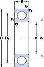 Bearing 61814 SKF