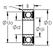 Bearing 636H-2RS AST