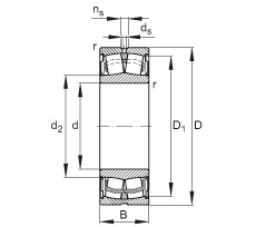 Bearing WS22214-E1-2RSR FAG