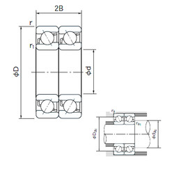 Bearing 7040DT NACHI