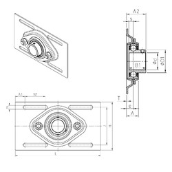 Bearing USPFE206 SNR