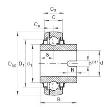 Bearing GLE30-KRR-B INA