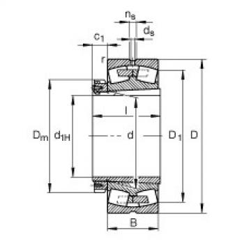 Bearing 239/500-K-MB + H39/500-HG FAG