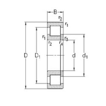 Bearing NUP240-E-MA6 NKE