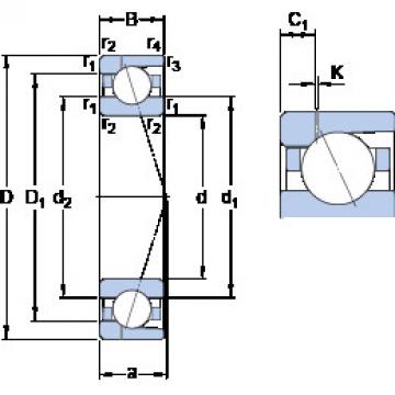 Bearing 7040 CD/HCP4AH1 SKF