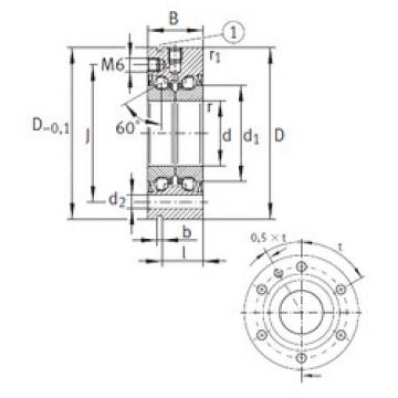 Bearing ZKLF2575-2RS INA