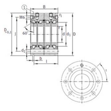 Bearing ZKLF2575-2RS-2AP INA