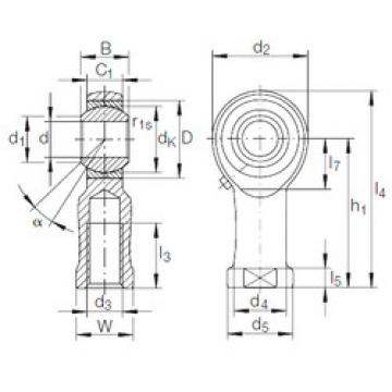 Bearing GIKFR 14 PB INA