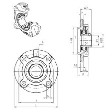 Bearing USFC204 SNR